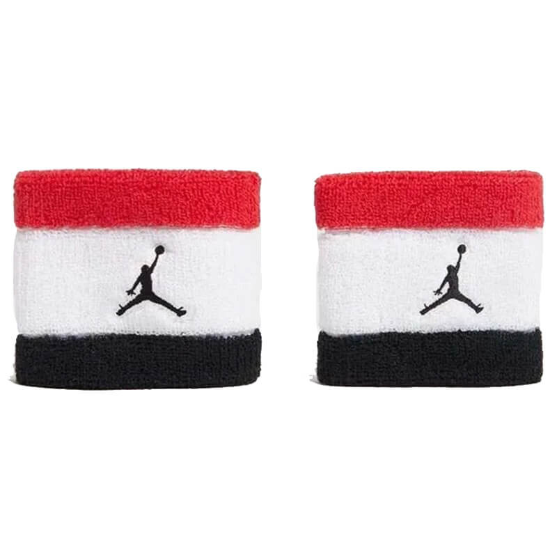 Jordan Jumpman Terry Red White Black Wristbands (2pk)