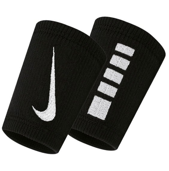 Nike Acheter Wristbands Elite Doublewide Black | 24Segons