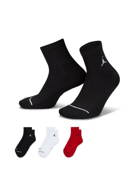 Jordan Acheter Chaussettes Everyday Noir Blanc Rouge Cheville (3P)|24Segons