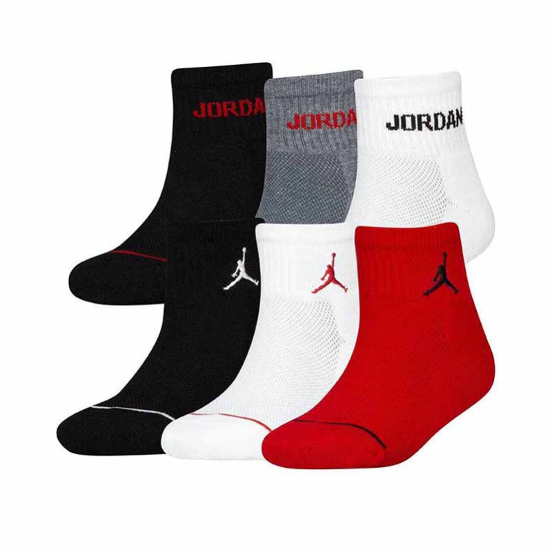 Junior Jordan Legend Ankle Multicolor Socks (6pk)