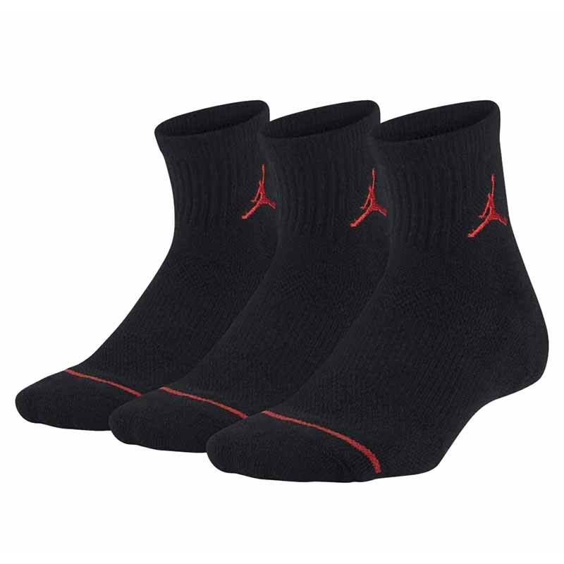 Junior Jordan Jumpman No Show Black 3PK Socks