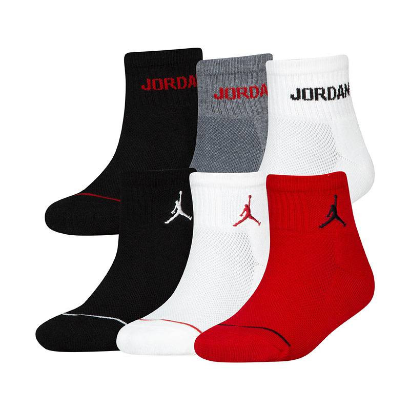 Junior Jordan Legend Ankle Tricolor Socks (6pk)