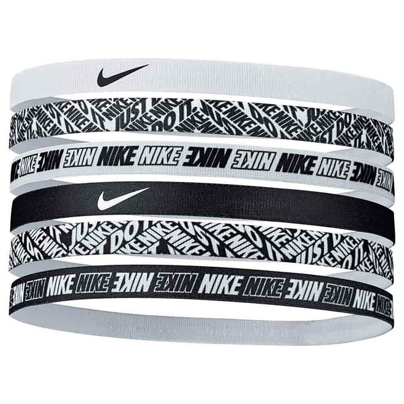 Nike Printed Graphic Black White 6pk Headbands