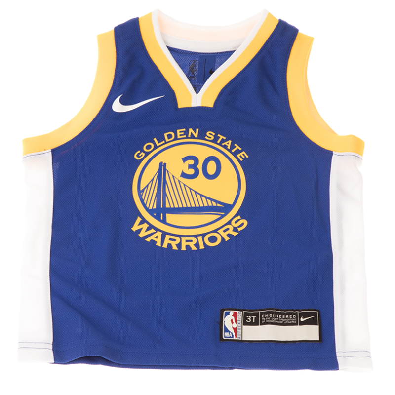 Kids Stephen Curry Golden State Warriors Replica Icon Road