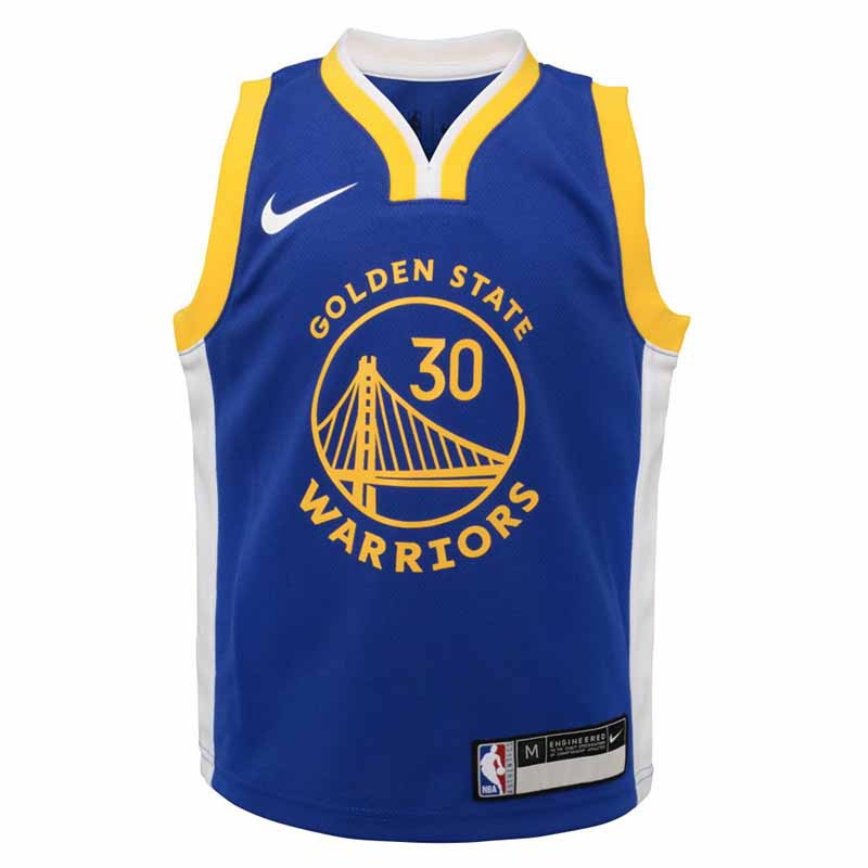 Big Kids Stephen Curry Golden State Warriors Replica Icon Road
