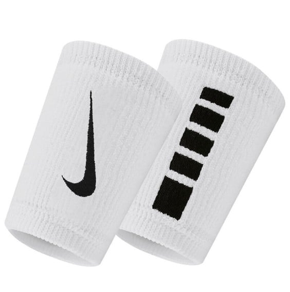 Nike Acheter Wristbands Elite Doublewide White | 24Segons