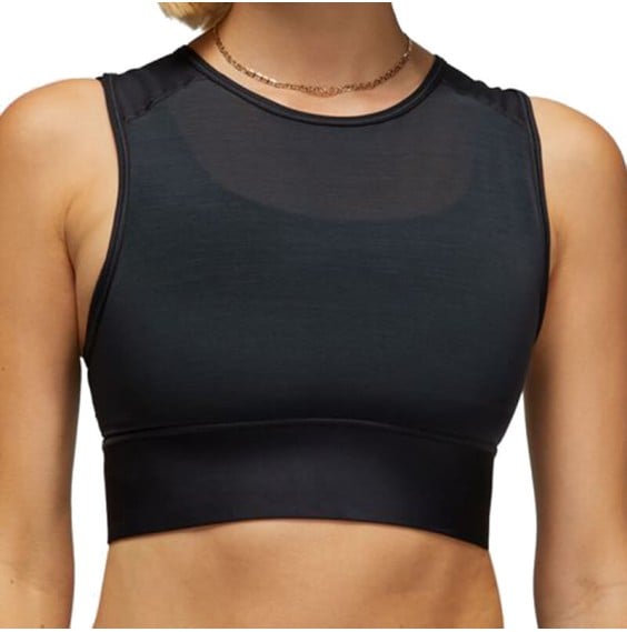 Buy  Jordan Medium-Support Layered Black Sports Bra | 24Segons