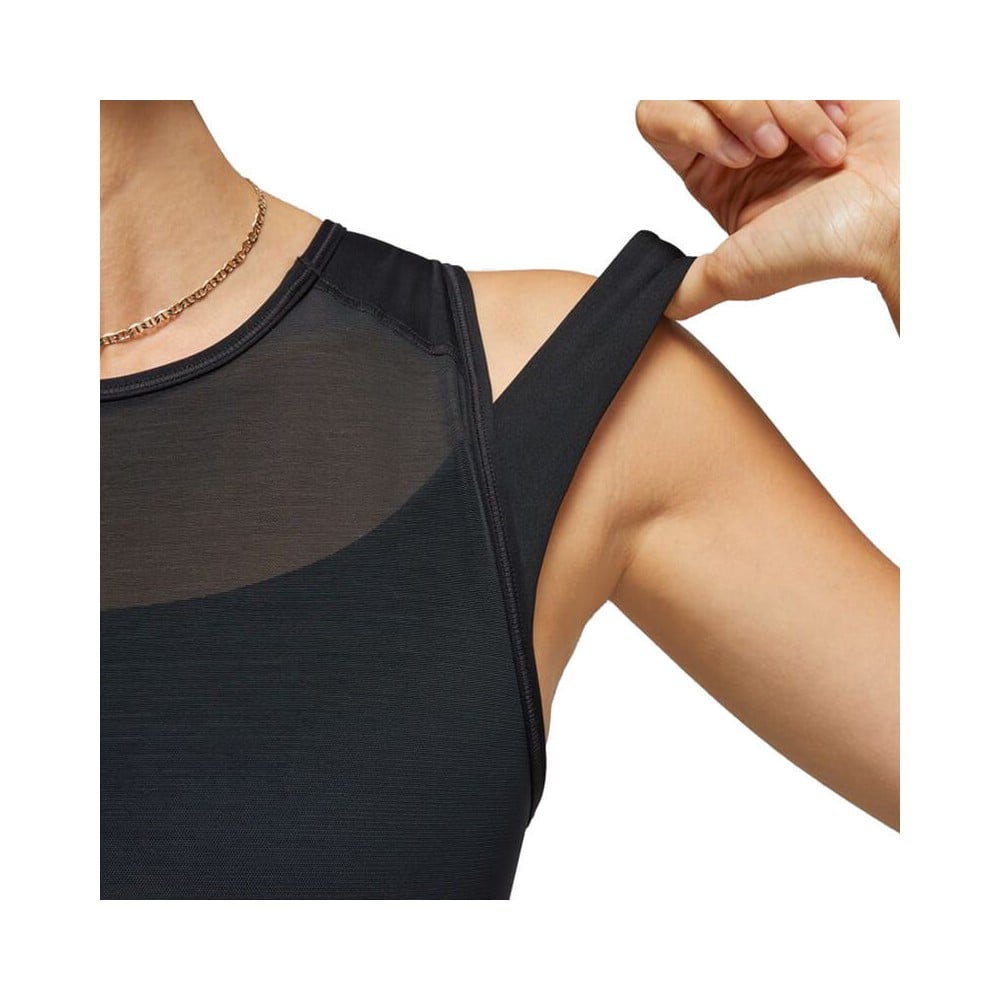 Jordan Medium-Support Layered Black Sports Bra