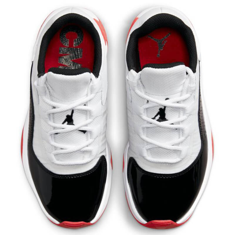 Junior Air Jordan 11 CMFT Low White Black University Red