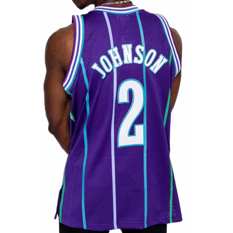 Mitchell & Ness Authentic Larry Johnson Charlotte Hornets Alternate 1994-95 Jersey