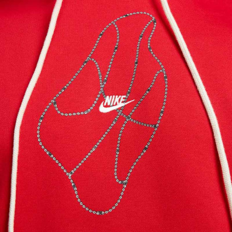 Nike Dri-FIT Standard Issue Pullover Basketball University Red Hoodie