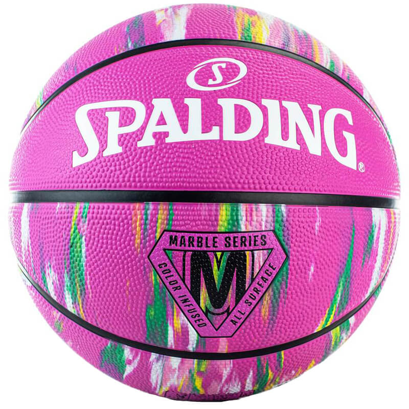 Spalding Marble Series Pink Rubber Basketball Sz6
