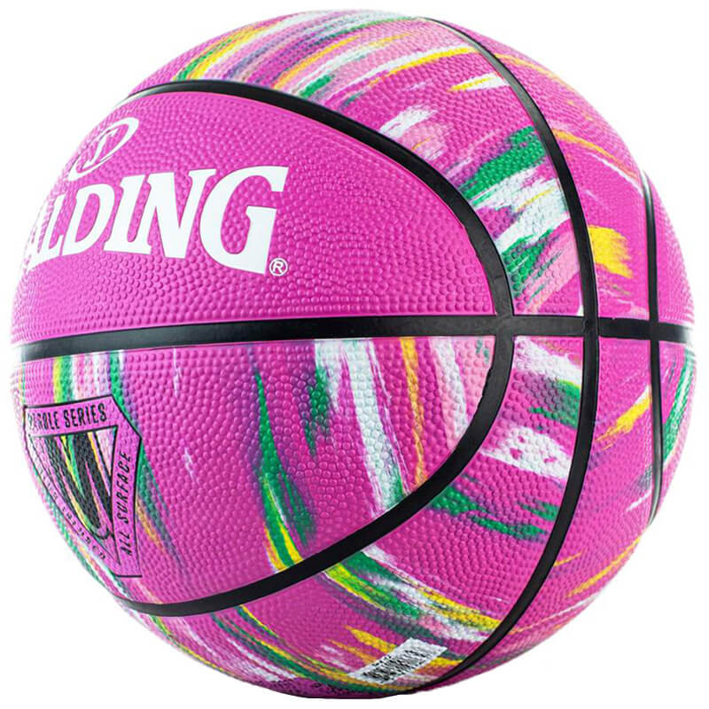 Spalding Marble Series Pink Rubber Basketball Sz6