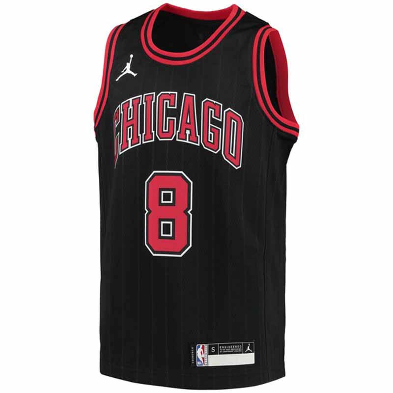 Camiseta Nike Icon Edition Swingman de los Chicago Bulls - Rojo - Balón  Lonzo - Unisex