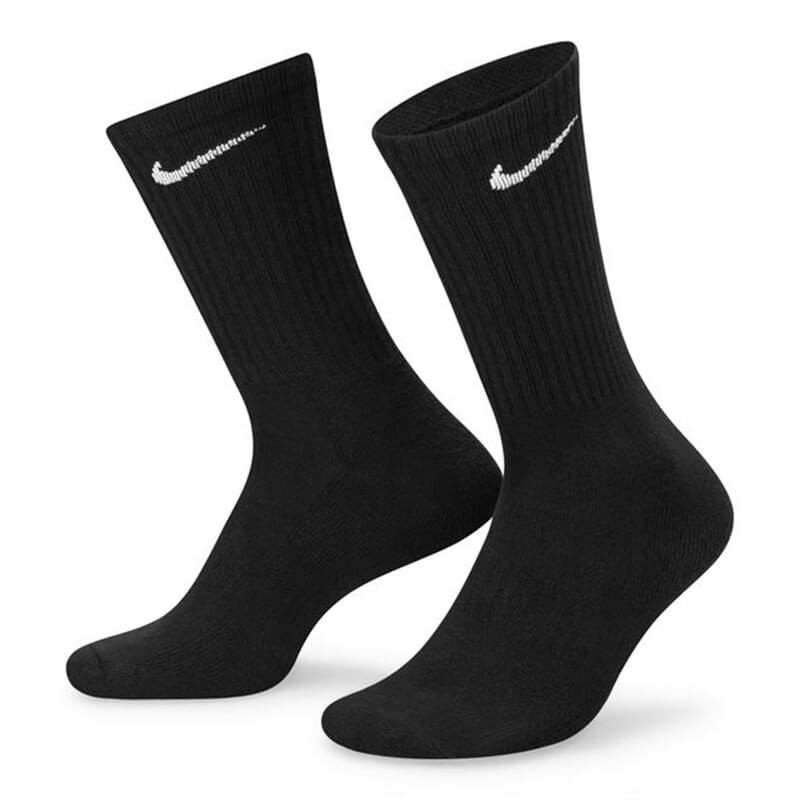Nike Everyday Cushioned Crew Black Socks 6pk