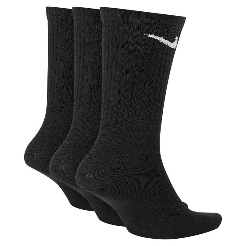 Nike Everyday Lightweight Crew Black Socks 3pk