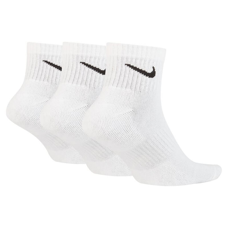 Nike Everyday Cushioned Ankle White Socks 3pk