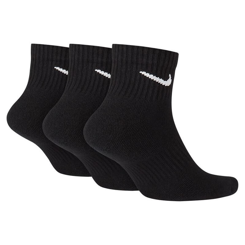 Nike Everyday Cushioned Ankle Black Socks 3pk