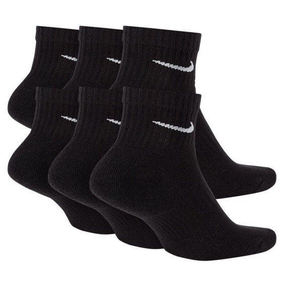 Nike Acquista i calzini Everyday Cushioned Ankle Black 6pk | 24Segons