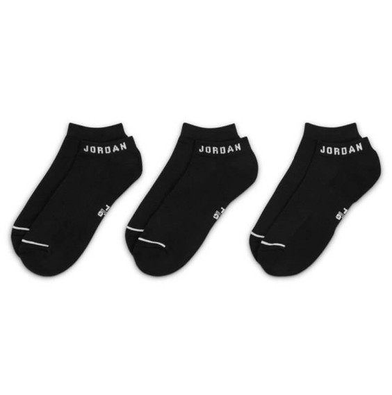 Jordan Acquista Socks Everyday No-Show Black (3pk) | 24Segons