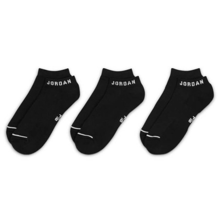 Jordan Everyday No-Show Black Socks (3pk)