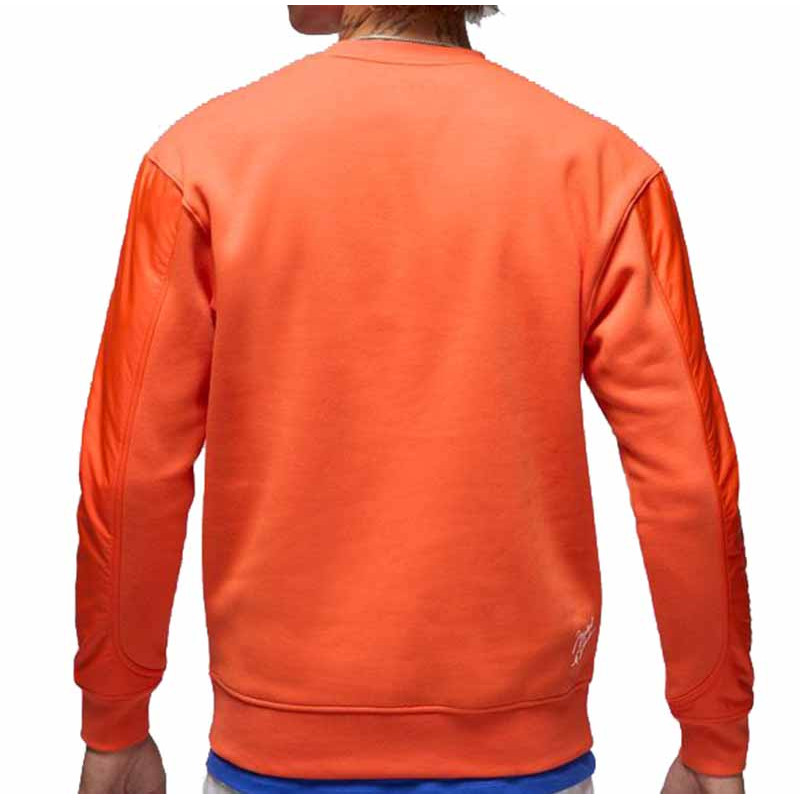 Jordan Flight Wheaties Graphic Fleece Crew-Neck Sweatshirt Orange