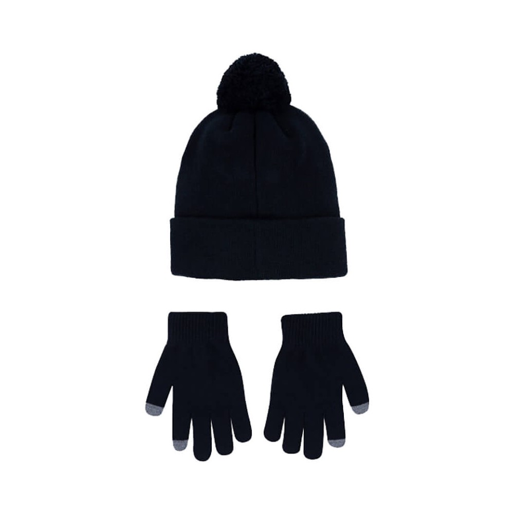 Set Junior Jordan HBR Pom Beanie Black