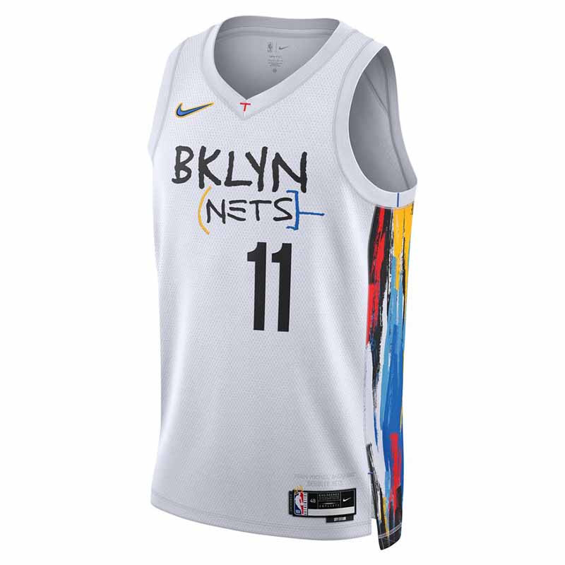 Kyrie Irving Brooklyn Nets Nike Youth Hardwood Classics Name & Number T- Shirt - Light Blue