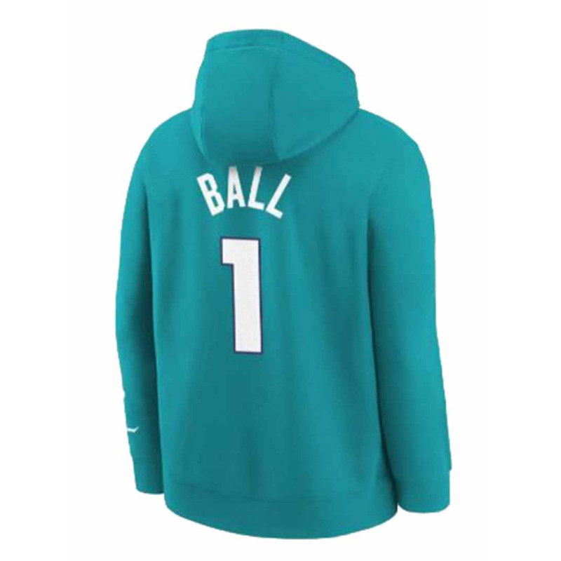 Junior LaMelo Ball Charlotte Hornets Essentials Icon Edition Hoodie