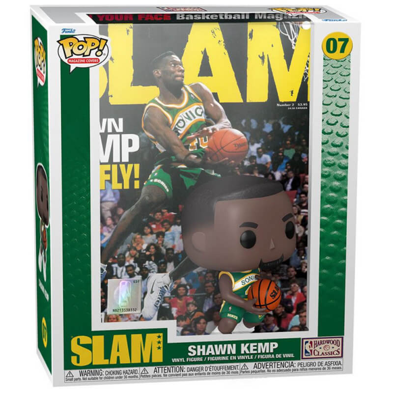 Funko Pop Shawn Kemp Seattle SuperSonics SLAM 9cm Figure