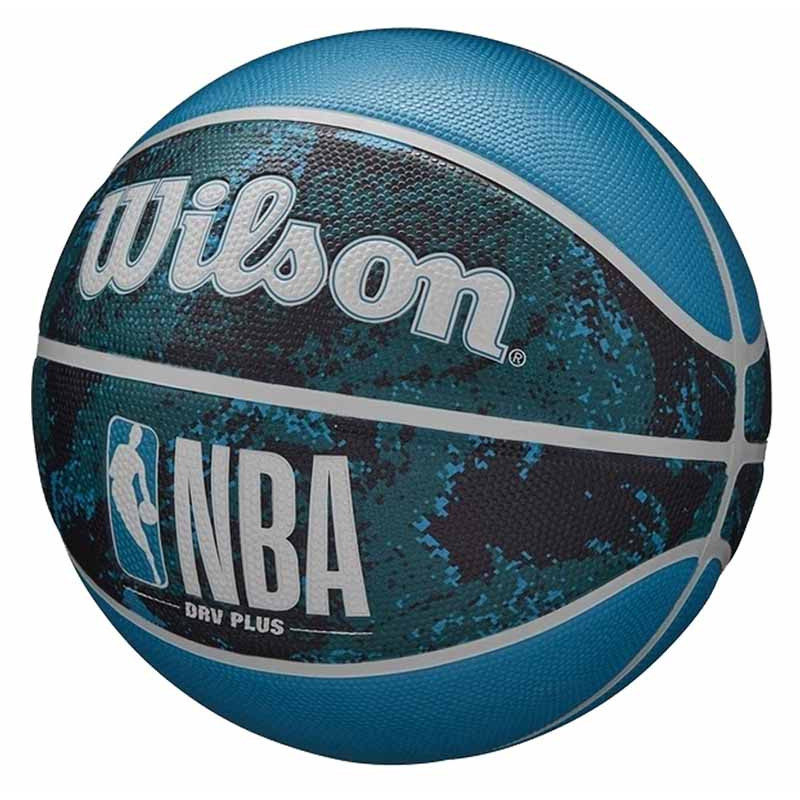 Wilson NBA DRV Plus Vibe Black Blue Basketball Sz6