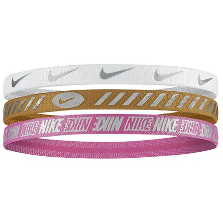 Comprar Cintes Cabell Nike Metallic White Gold Pink (3pk) | 24Segons