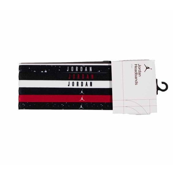 Buy Jordan Elastic Black Hairbands 6PK | 24Segons