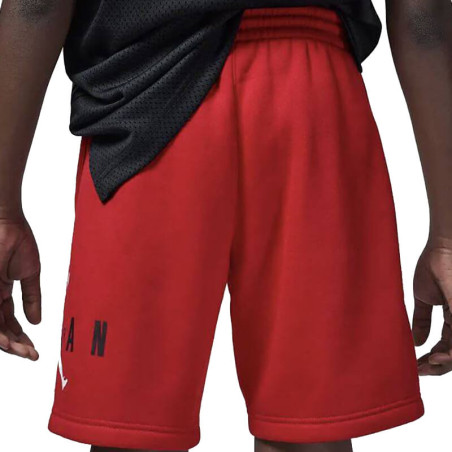 Junior Jordan Jumpman Sustainable Fleece Red Shorts