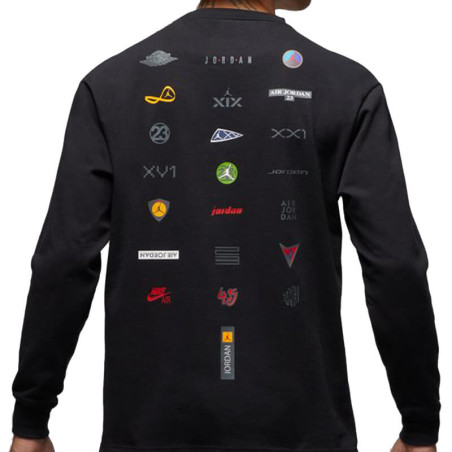 Camiseta Jordan Flight Heritage 85 Graphic LS Crew-neck Black