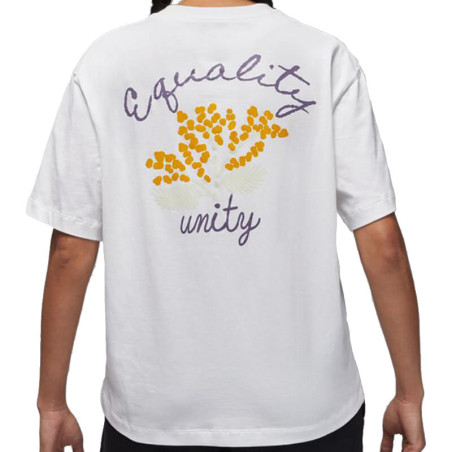 Woman Jordan Equality Unity Graphic White T-Shirt