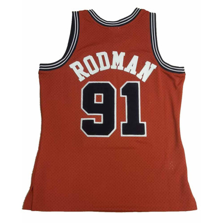 Dennis Rodman Chicago Bulls 97-98 Chenille Retro Swingman