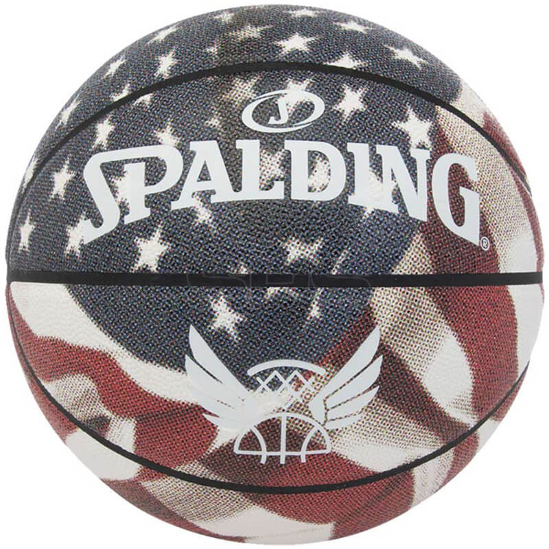 Spalding Trend Star Stripes Rubber Basketball Sz7