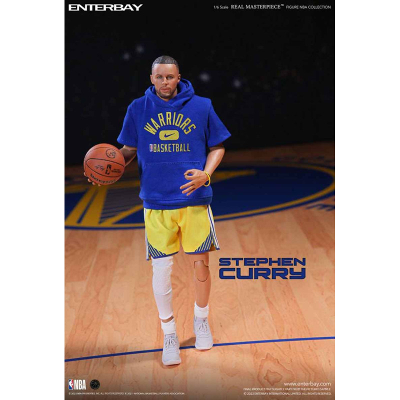 Enterbay Real Masterpiece Stephen Curry Warriors 1/6