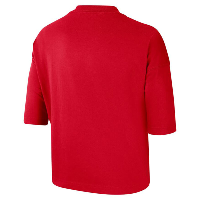 Woman Jordan Chicago Bulls Essential Boxy Red T-Shirt