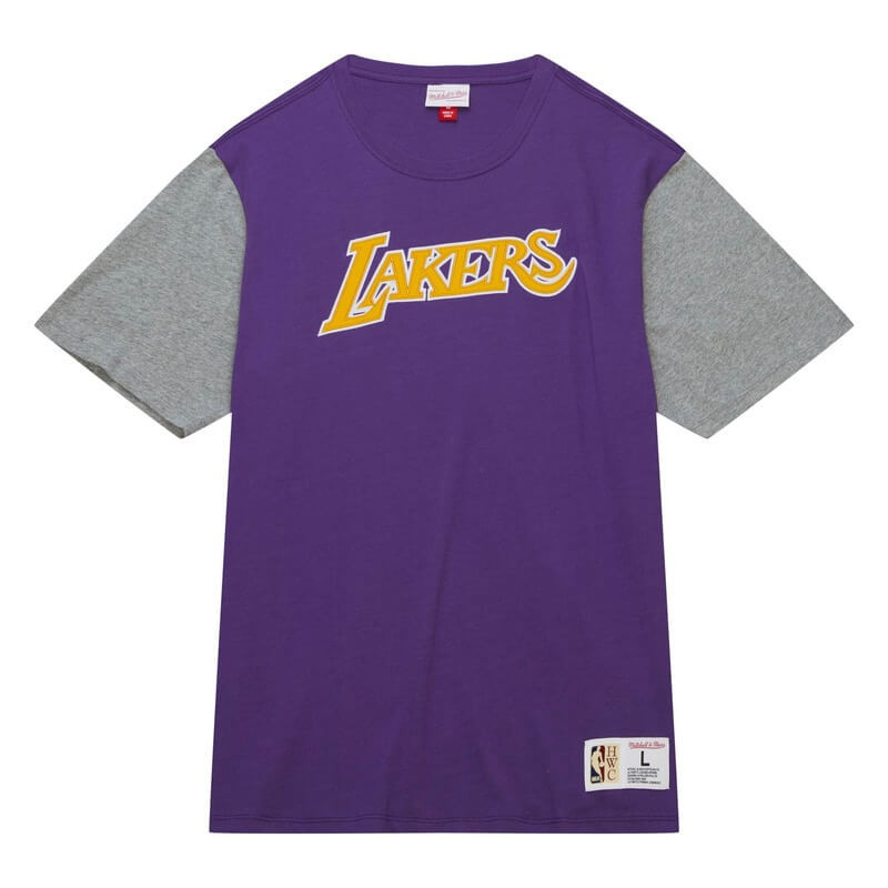 Camiseta Los Angeles Lakers Color Blocked Purple