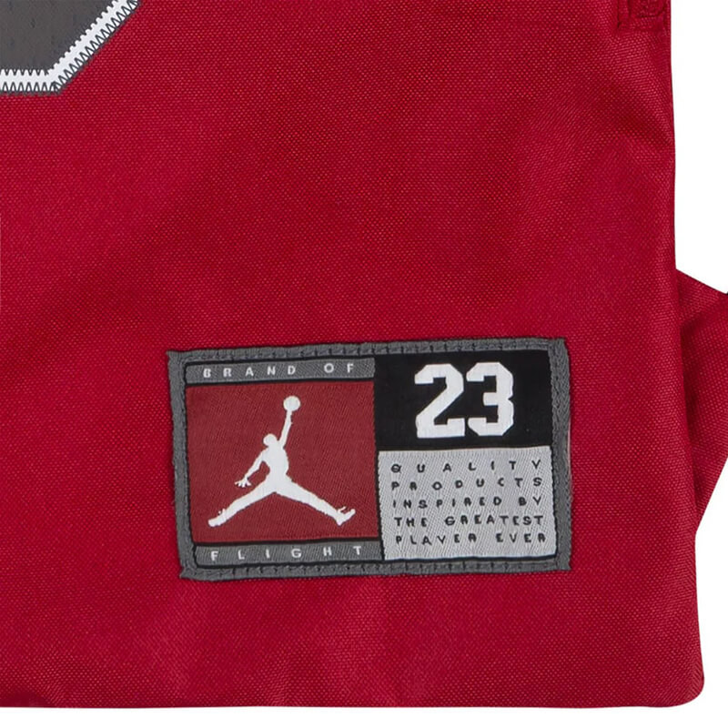 Jordan Jersey Black Gym Sack Red Bag