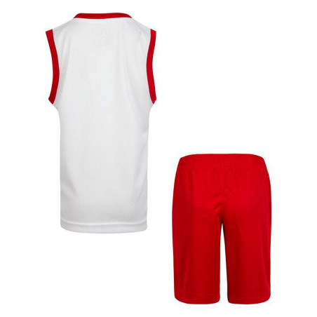 Kids Jordan DNA Muscle Short Gym Red/White Set