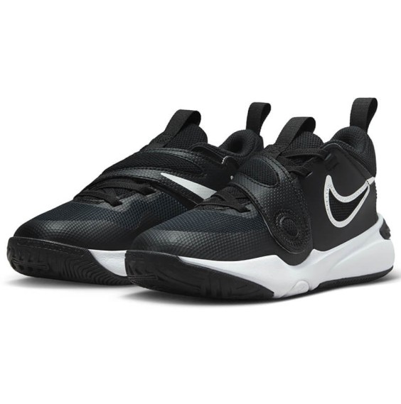 Buy Kids Nike Team Hustle D 11 Black White Sneakers | 24Segons