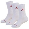 Kids Jordan Jumpman Crew White Socks (3pk)