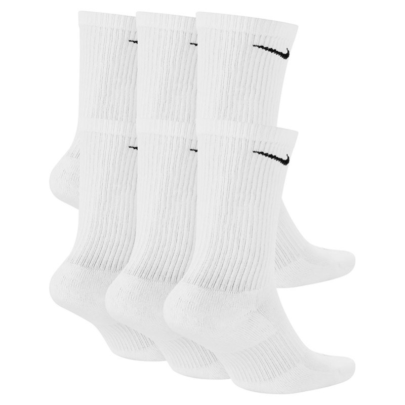 Nike Everyday Plus Cushioned Training Crew White Socks 6pk