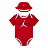 Baby Jordan Jumpman Bucket Hat and Bodysuit Red Set