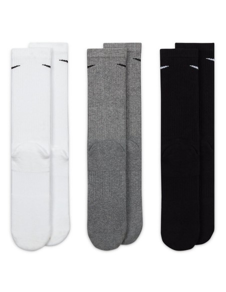 Nike Acheter des chaussettes Everyday Cushion White Grey Black 3p|24Segons