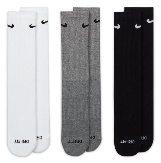 Nike Acquista Calzini Everyday Cushion Bianco Grigio Nero 3p|24Segons