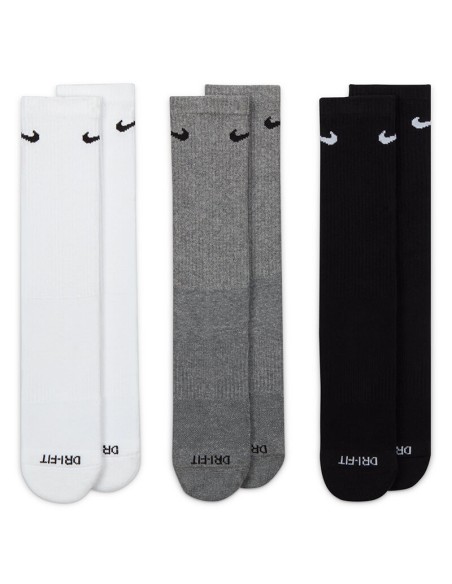 Nike Acheter des chaussettes Everyday Cushion White Grey Black 3p|24Segons